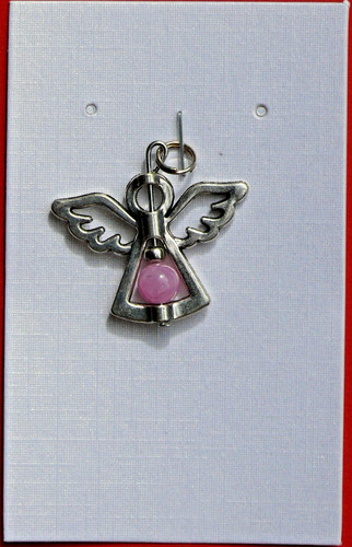 Engel anhänger rosa - rosa, kugel