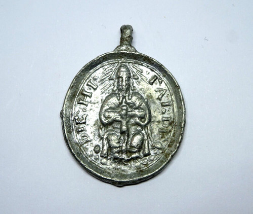 Antike pilgermedaille amulett - pilgermedaille,